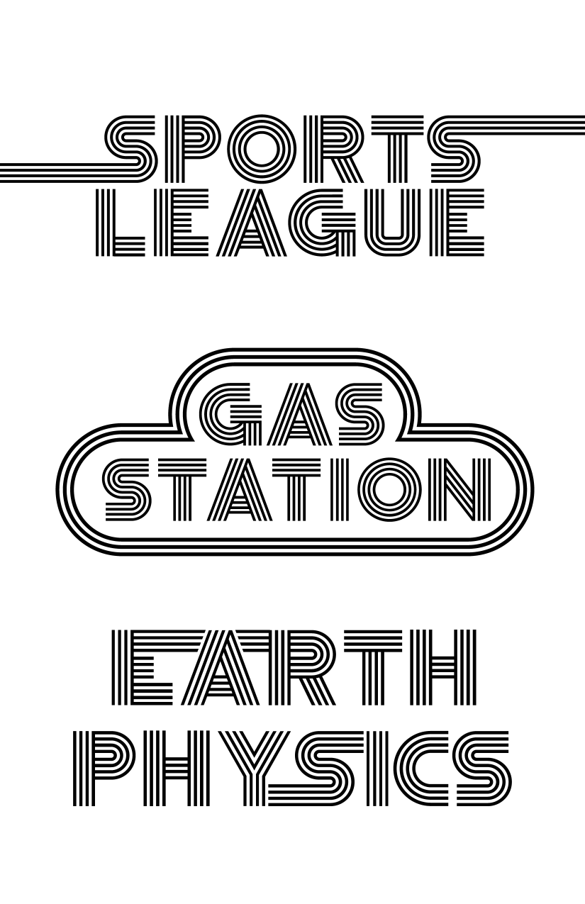 Sample text incorporating the SUV font