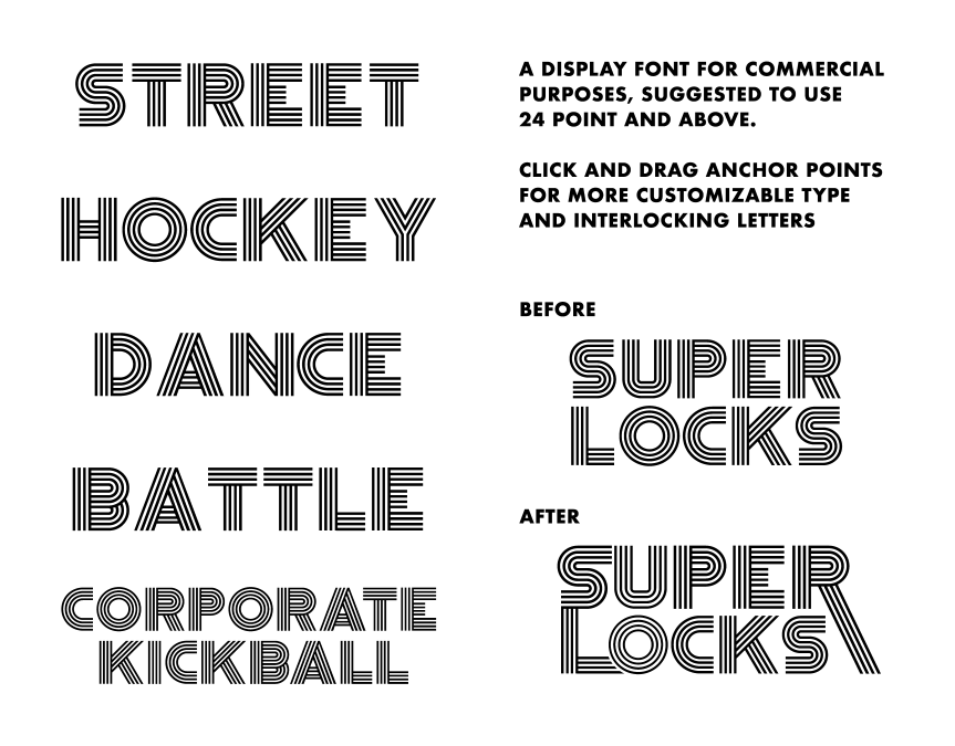 Sample text incorporating the SUV font